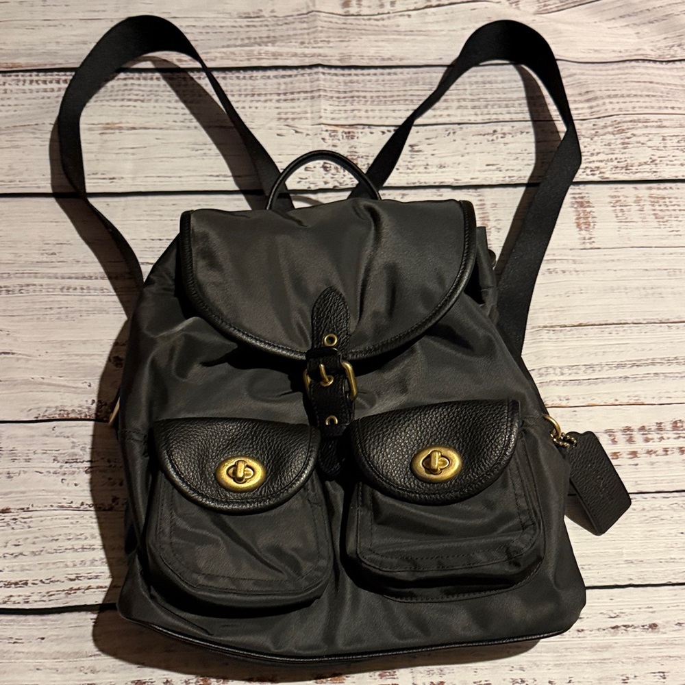 Coach Vintage Backpack with Gold-Tone Hardware